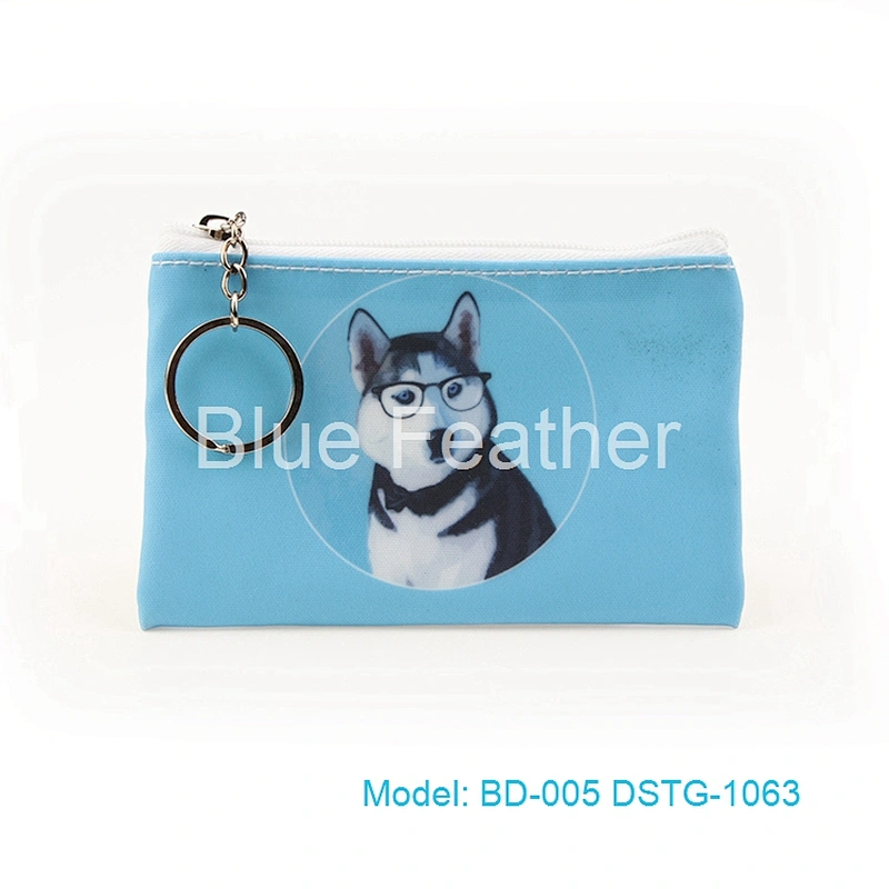 Color Animal Printing Material Pouch/Bag  Coin Purse Keychain