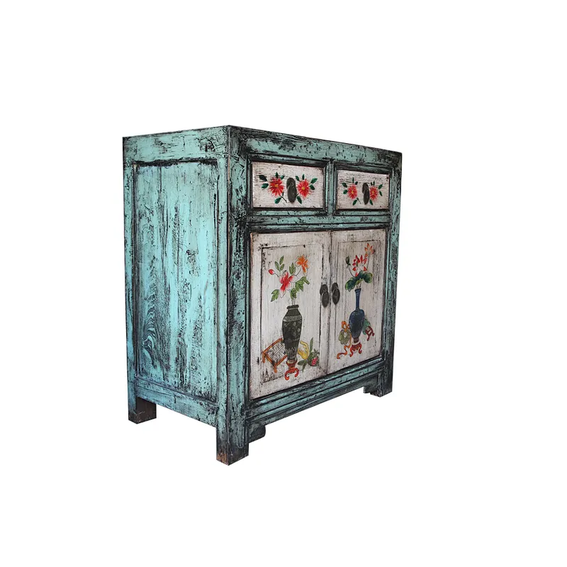 Hot sell reproduction hand painted living room cabinet