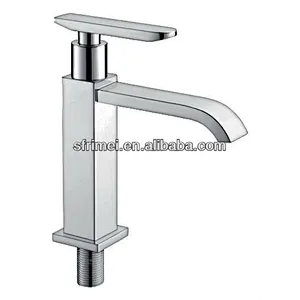 Modern Design Brass Zinc Alloy Handle Ceramic Spool Filter Cold Water Tap Wash Baisin Faucet