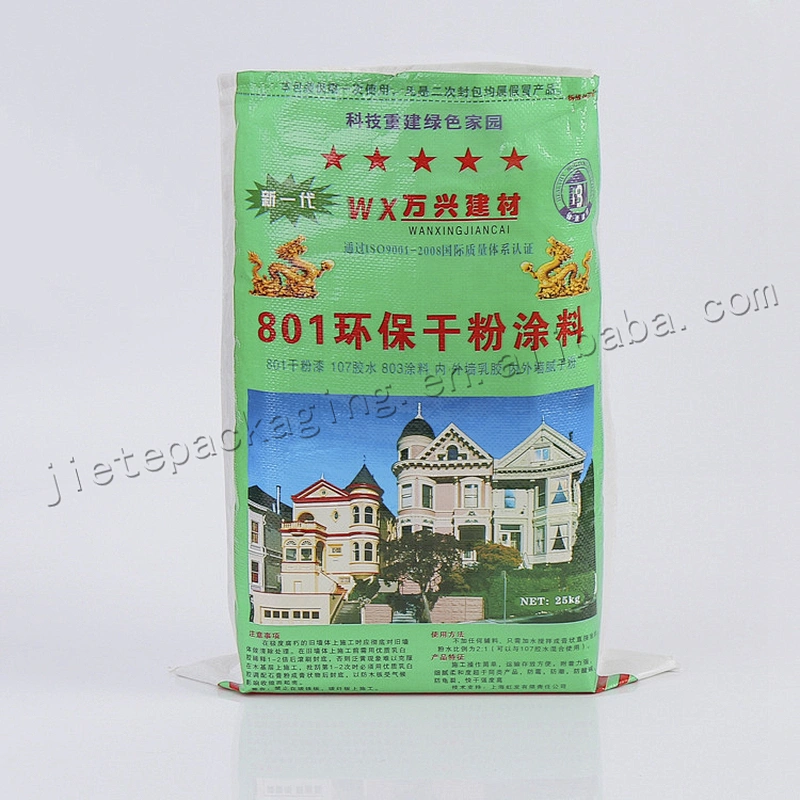 Cheap hot sale 25kg transparent plastic bopp laminated pp woven paint bag