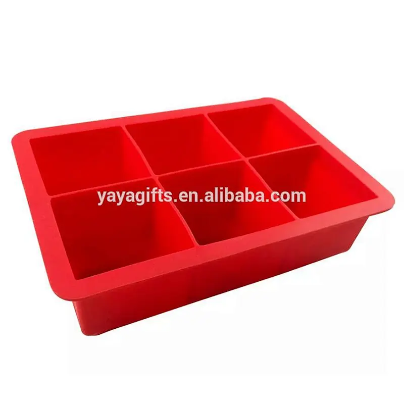 wholesale 8cavity flexible large ice cube silicone tray