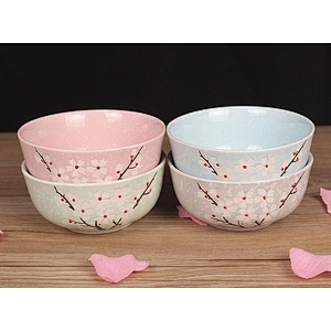 Wholesale Cheap Price Tableware 2019 New Ceramic Bowl Porcelain Rice Bowl