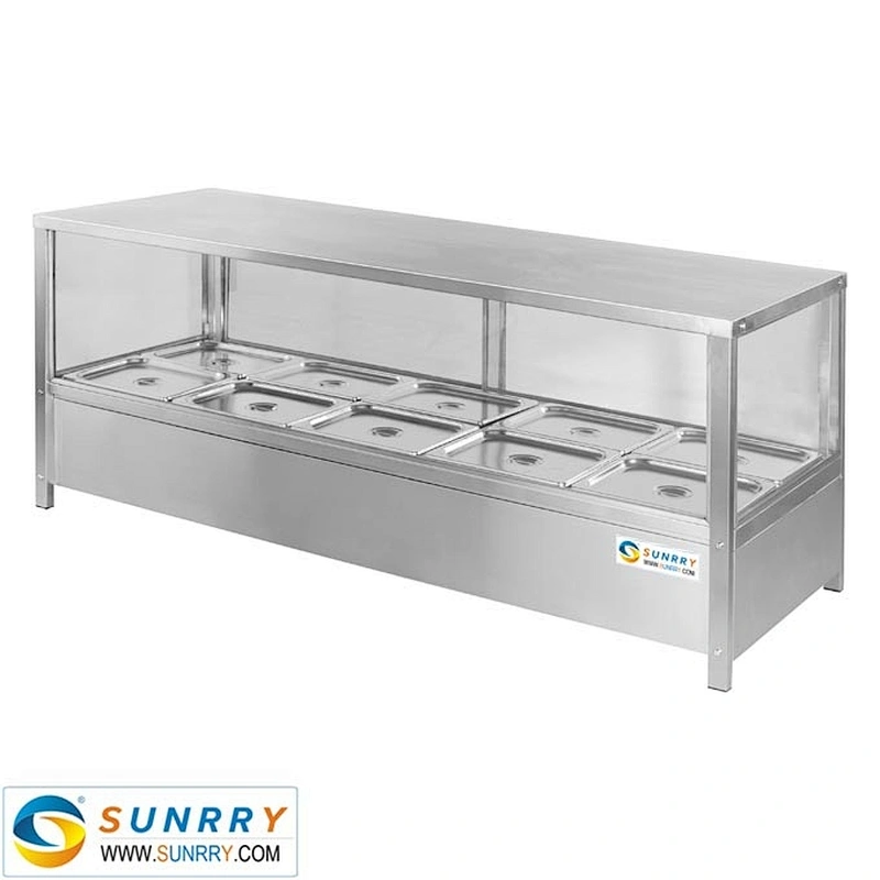 High-Efficiency Catering Equipment Counter Top Hot Food display Warmer and Bain Marie for Sale