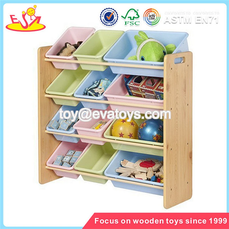 Wholesale high quality wooden book shelf household children wooden book shelf W08C041