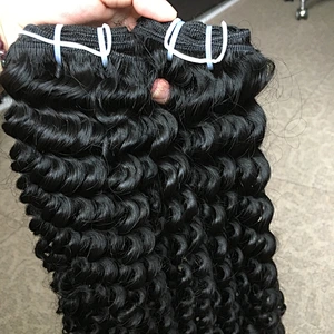 The best selling curly human hair raw indian hair unprocessed virgin cuticle aligned hair from india