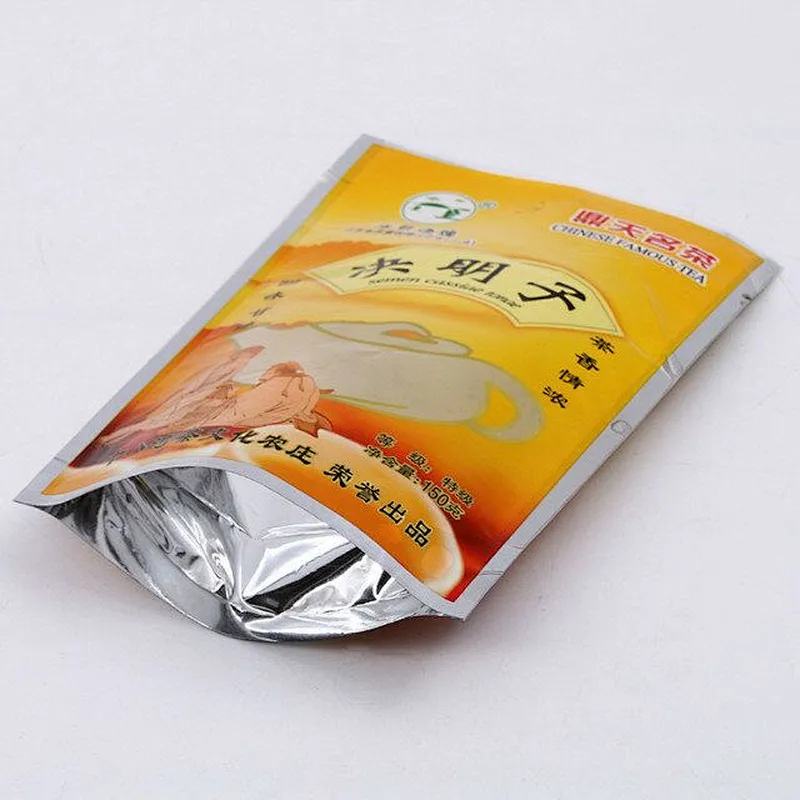Custom yellow transparent PE bag with windows for final packing
