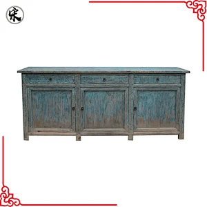 chinese antique reproduction distressed shabby chic buffet furniture