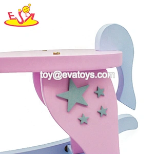 New arrival baby lovely wooden rocking horse toy for wholesale W16D118B