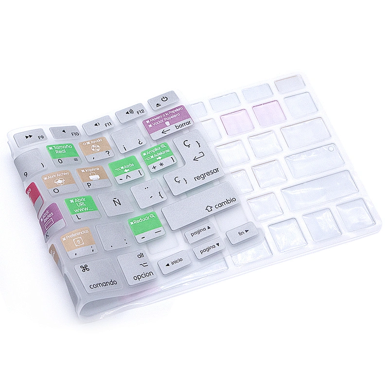Durable For Mac OSX Hot key Silicone Material Spanish Keyboard Skins silicone keyboard for Macbook Air 13 Cover for macbook