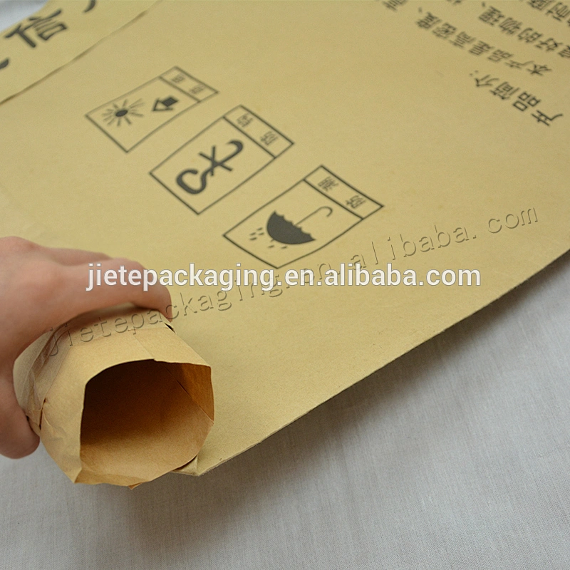 25kg Multilayer kraft paper packaging bag/sacks for chemical,mortar,cement,tile adhesive,wall putty powder