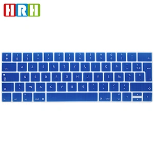 French Silicone Custom Laptop keyboard cover keyboard protector For macbook pro With Touch Bar A1706 A1707 European Version