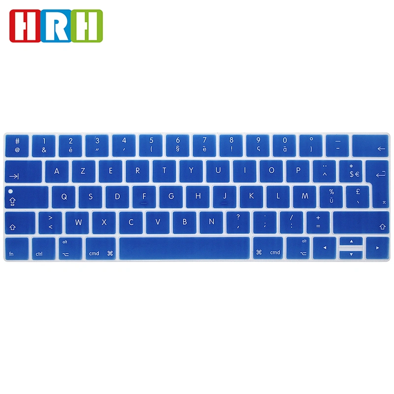 French Silicone Custom Laptop keyboard cover keyboard protector For macbook pro With Touch Bar A1706 A1707 European Version