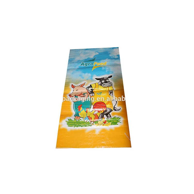 Top quality customized bopp laminated plastic pp woven feed bag