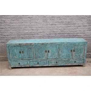 Chinese Antique TV stand& TV sideboard teal finsihes