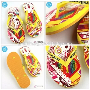 Custom printed eva foam slipper fashion plastic men slippers