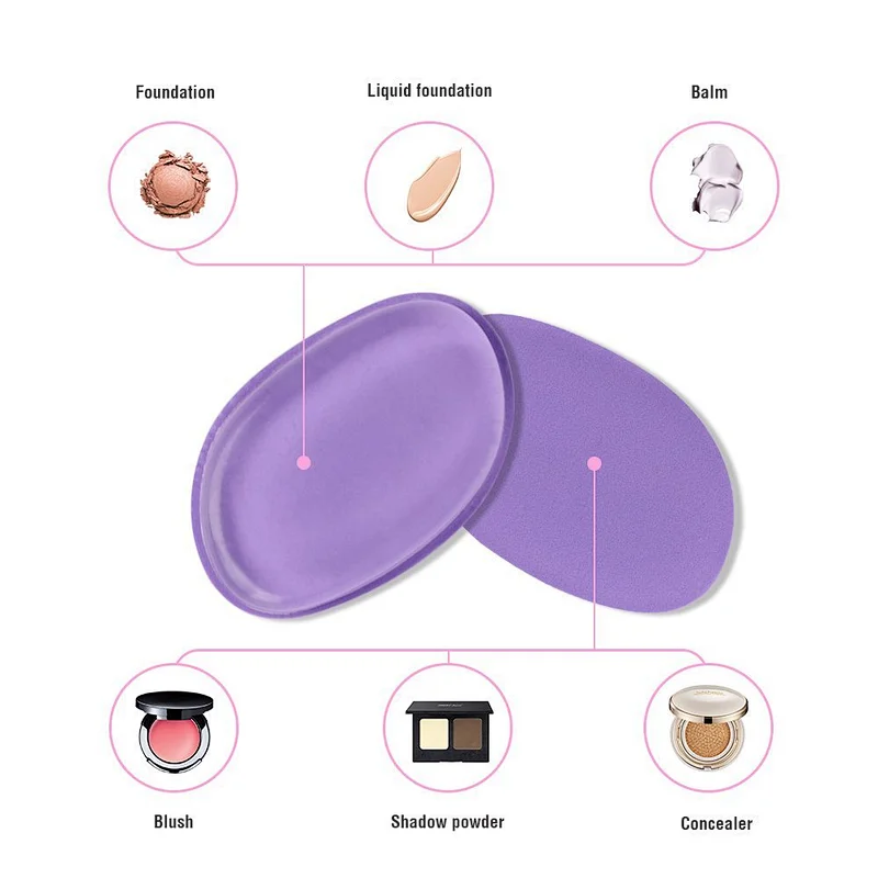 Wholesale private label soft silicone beauty makeup sponge