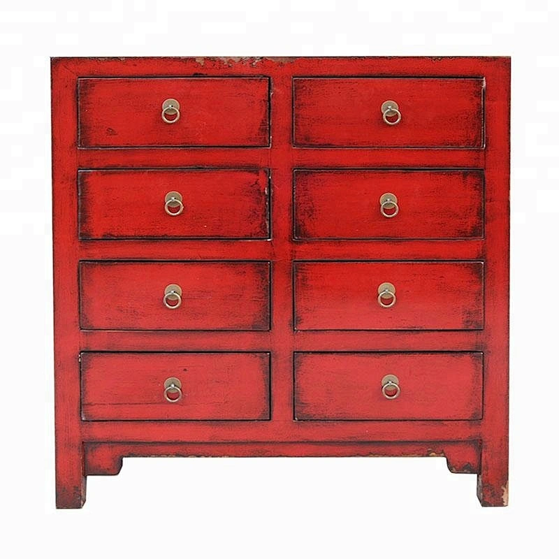 chinese antique oriental lacquer wooden storage chest cabinet furniture