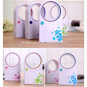 No Leaf Mini Fan USB Portable Bladeless Refrigeration Desktop Air Conditioner