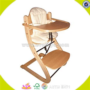 A style wooden Baby high chair for kids European standard wooden Baby high chair W08F017