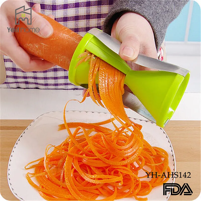 Multi-functional Manual spiral Vegetable Slicer for Home Use Vegetable Spiral Slicer