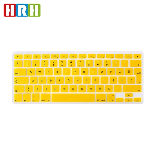 Turkish EU Keyboard skin silicone keyboard cover keyboard protective film for macbook air 13 For Macbook Air Pro Retina