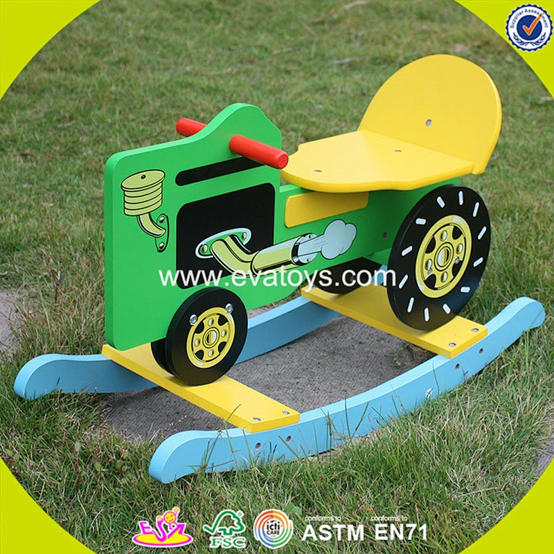 2018 Promotion customized wooden baby rocker for sale W16D002