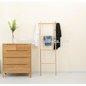 4 Tier solid beech wood hanger hat rack
