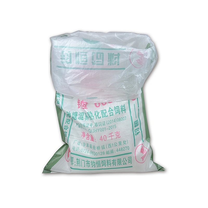 Custom plastic pp woven eco plastic feed bag for Barley, wheat, rice,beans