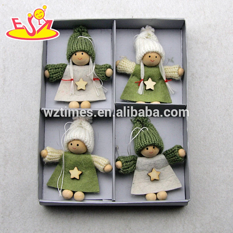 2018 New products cartoon characters wooden Christmas toys for kids W02A221