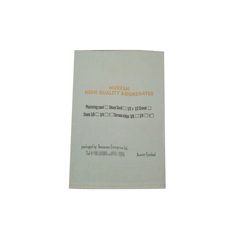 Receive customized for industrial use white woven bag 20kg