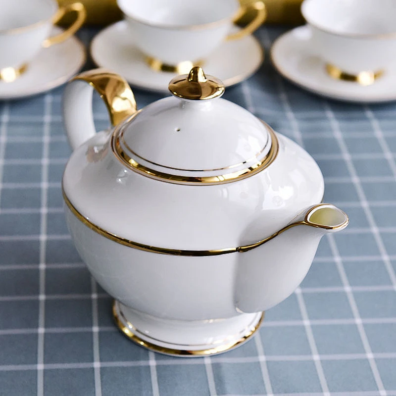 A-grade quality 15pcs plain white porcelain ceramic coffee cup sets for Europe