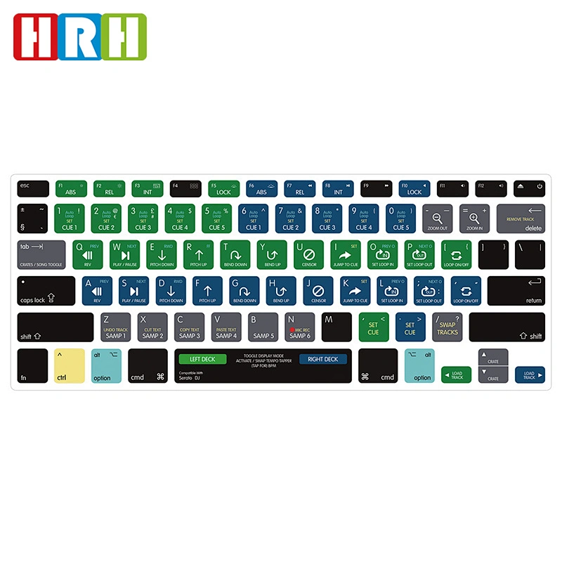 Hot Sale Ebay China DJ Serato Functional TPU Keyboard Covers for Macbook Pro  keyboard skin