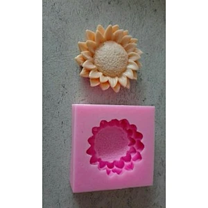 2018 new arrivals gel die 3D Aroma Stone Sunflower Flower Silicone molds for Soap