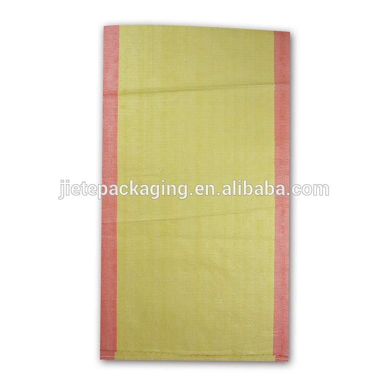 Yellow high quality empty sugar, nut, seed bag