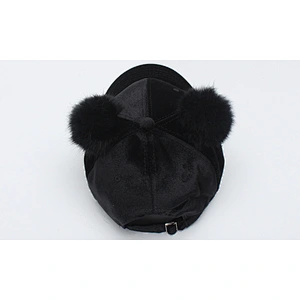 New sport hats customized cap warmly winter girls baseball cap with ear flaps