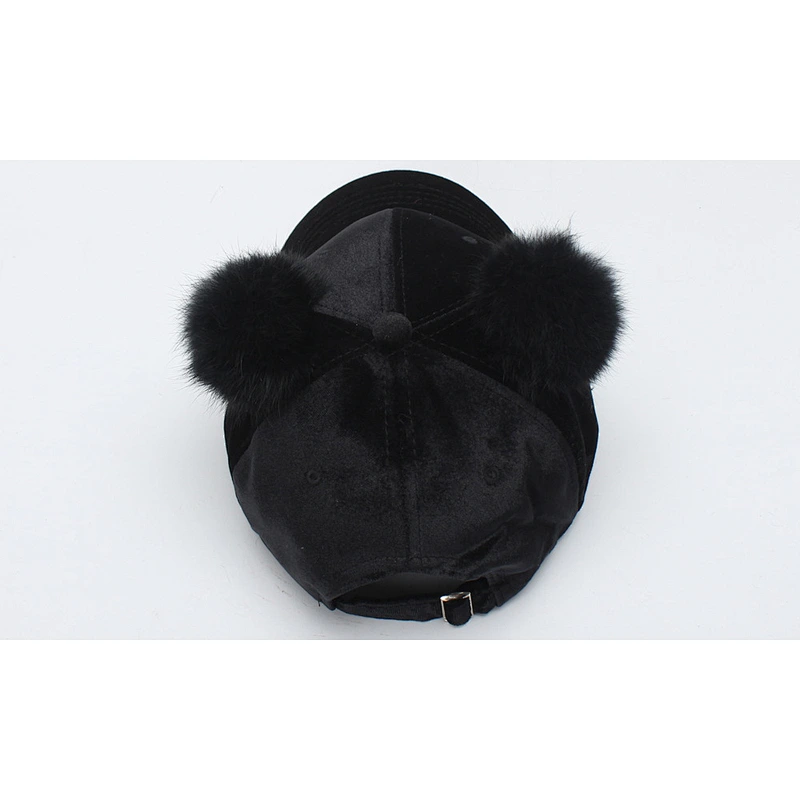 New sport hats customized cap warmly winter girls baseball cap with ear flaps