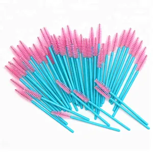 private label 120pcs disposable eyelash extension brush mascara wands lashes makeup brush applicator for eyelash extensions