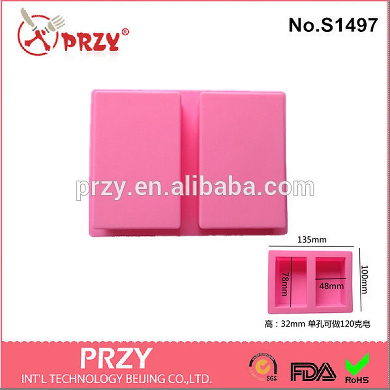 7.8*4.8*3.2 cm rectangle silicone soap mold