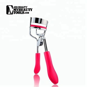 Stainless steel heated salon eyelash curler