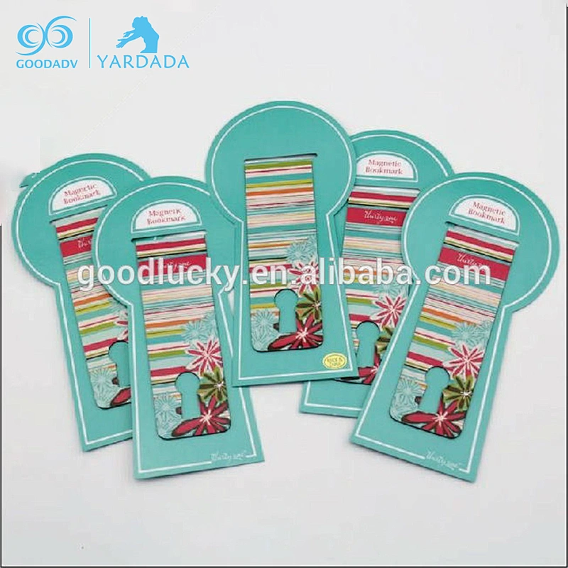Fashion design OEM logo personalized magnet bookmark for promotion
