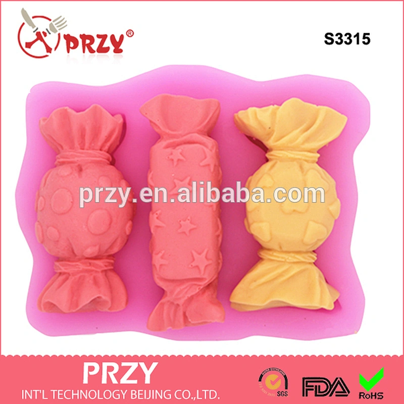 3d candy shape silicone molds food grade silicone soap mold cake decoration mold