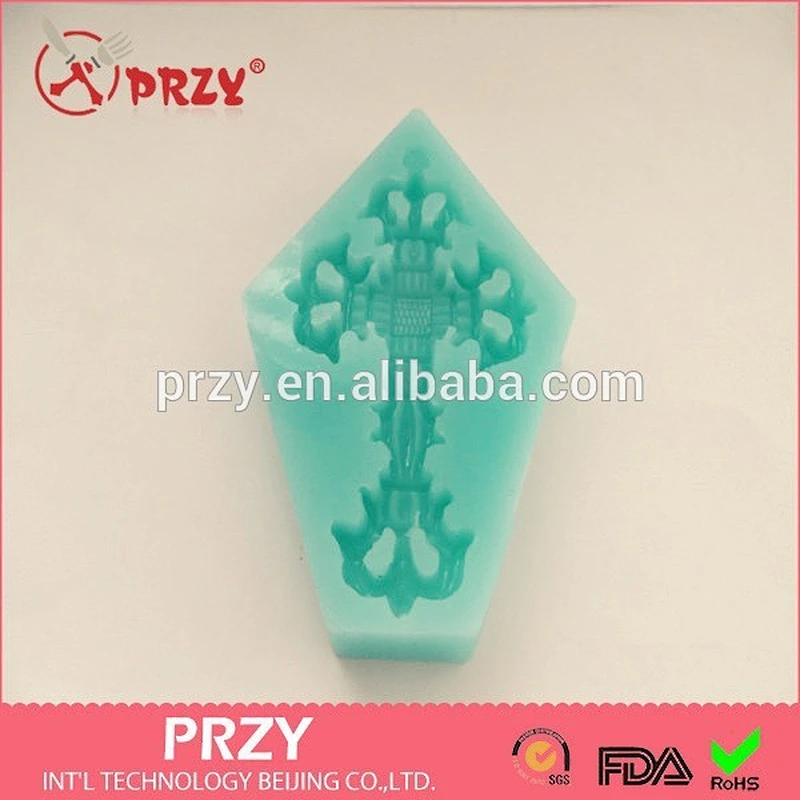 cross metal flower accessary nature silicone mold ,houseware fondant cake chocolate set