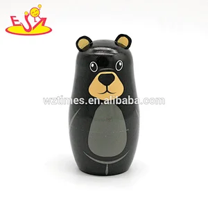 Wholesale creative custom wooden Russian nesting toy for children as gift W06D083