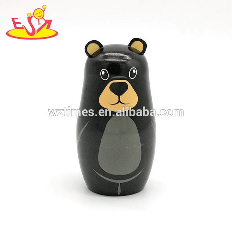 Wholesale creative custom wooden Russian nesting toy for children as gift W06D083