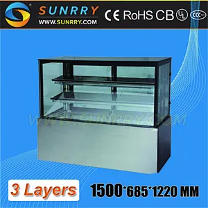 Marble Finish Base Cake Showcase (SY-CS315R SUNRRY)