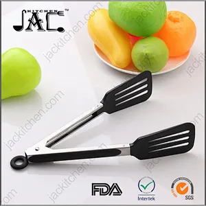 Portable Stainless Steel Scalloped Salad Tong