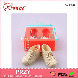silicone baby shoes fondant mold