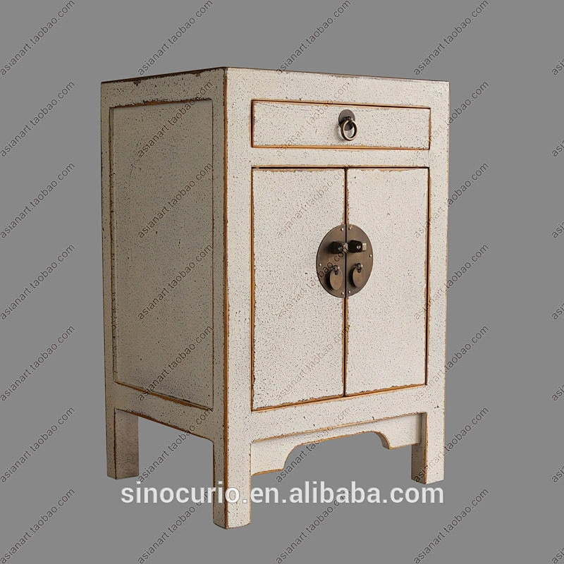 Chinese old wood furniture antique bedside cabinet TB2