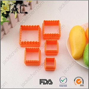 Multi shaped Plastic Cake Fondant Molds Biscuit Cutter Set