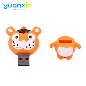 Tiger Shape Oem Popular 8G China Novelty Doll Pen Drive Full Capacity High Speed